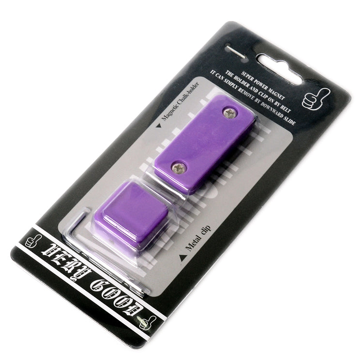 Delta Magnetic Billiards Pool Cue Chalk Holder - Purple