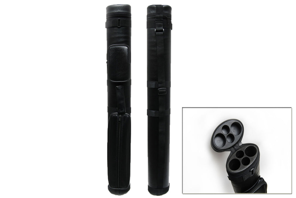 Delta Cue 033-00B 2Bx2S Black Billiards Pool Cue Stick Case
