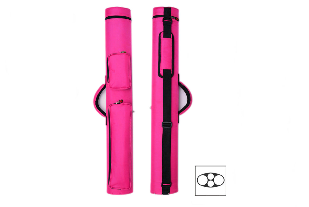 Delta Cue 033-004C-PK 2Bx2S Pink Billiards Pool Cue Stick Case