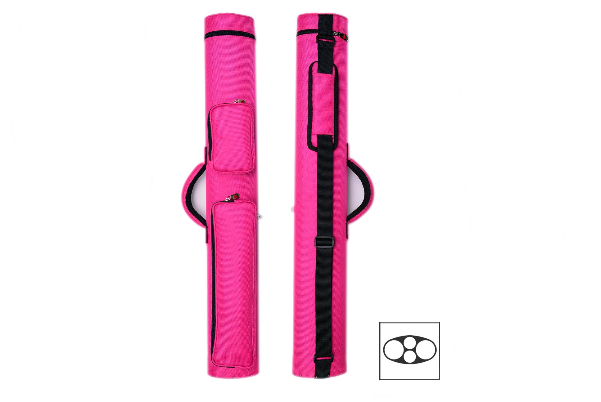 Delta Cue 033-004C-PK 2Bx2S Pink Billiards Pool Cue Stick Case - coolpooltables.com