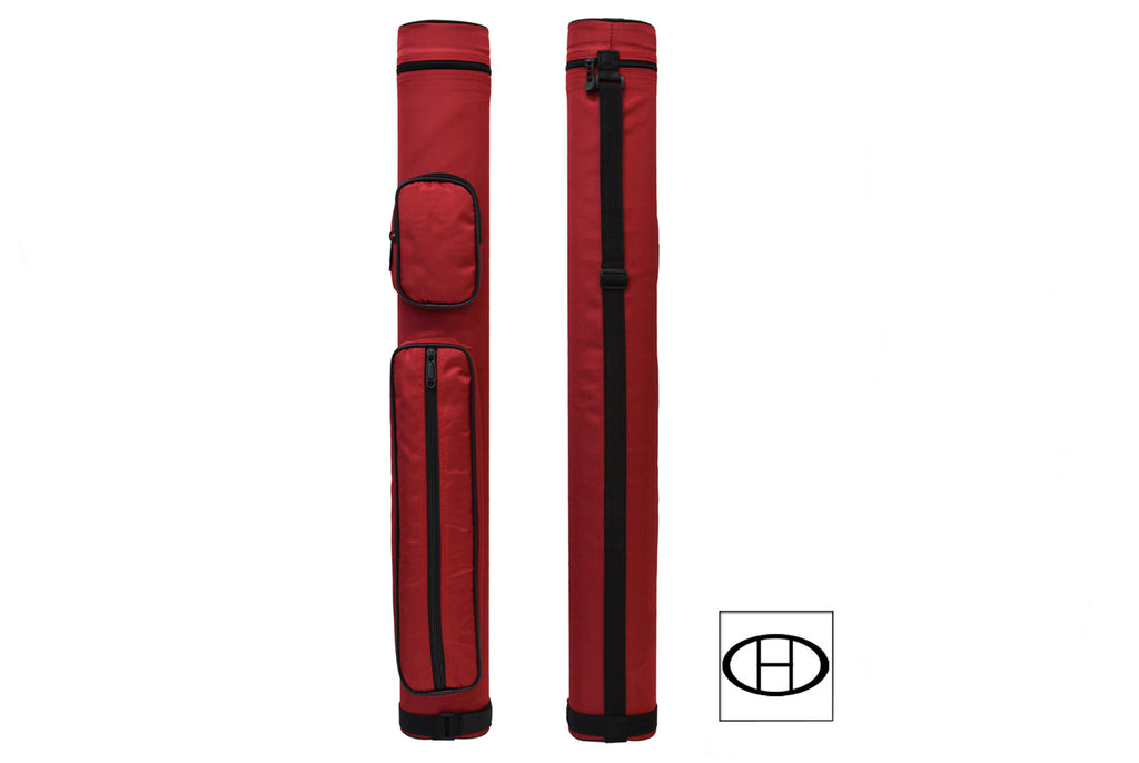 Delta Cue 033-004E-RD 2Bx2S Red Billiards Pool Cue Stick Case