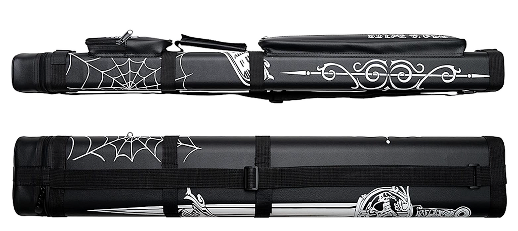 HAN'S DELTA 2x4 Hard Oval Billiards Pool Cue Case - Black