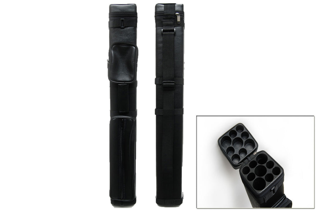 Delta Cue 033-009 3Bx6S Black Billiards Pool Cue Stick Case