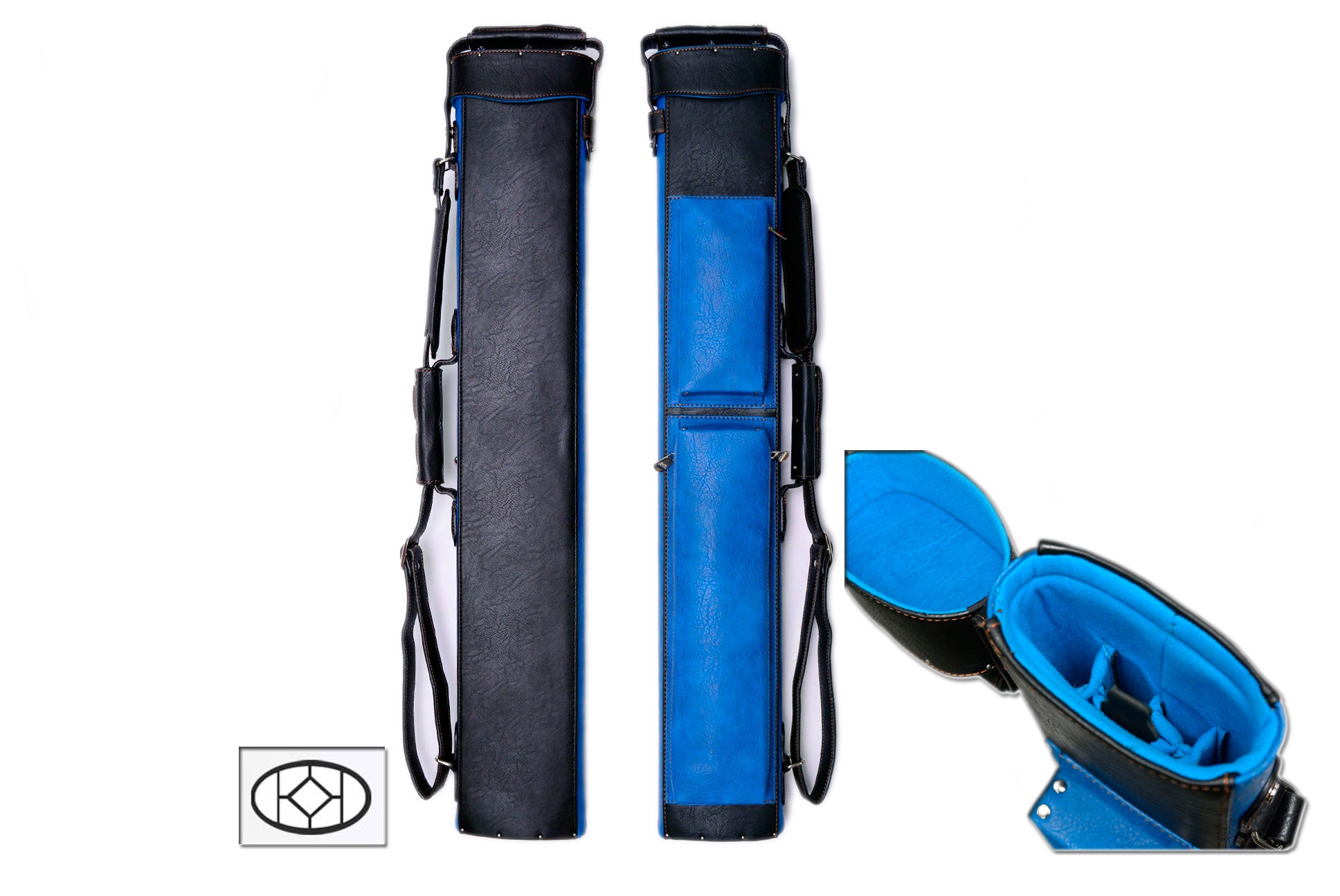 Delta Cue 033-017-7-BL 2Bx5S Blue Billiards Pool Cue Stick Case - coolpooltables.com