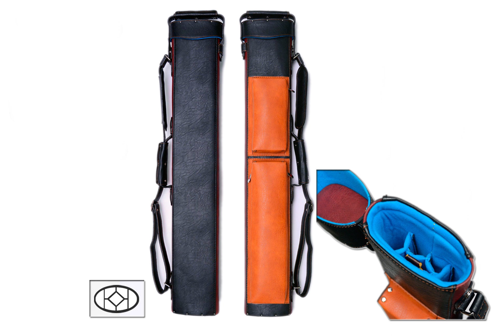 Delta Cue 033-017-7-BN 2Bx5S Brown Billiards Pool Cue Stick Case - coolpooltables.com