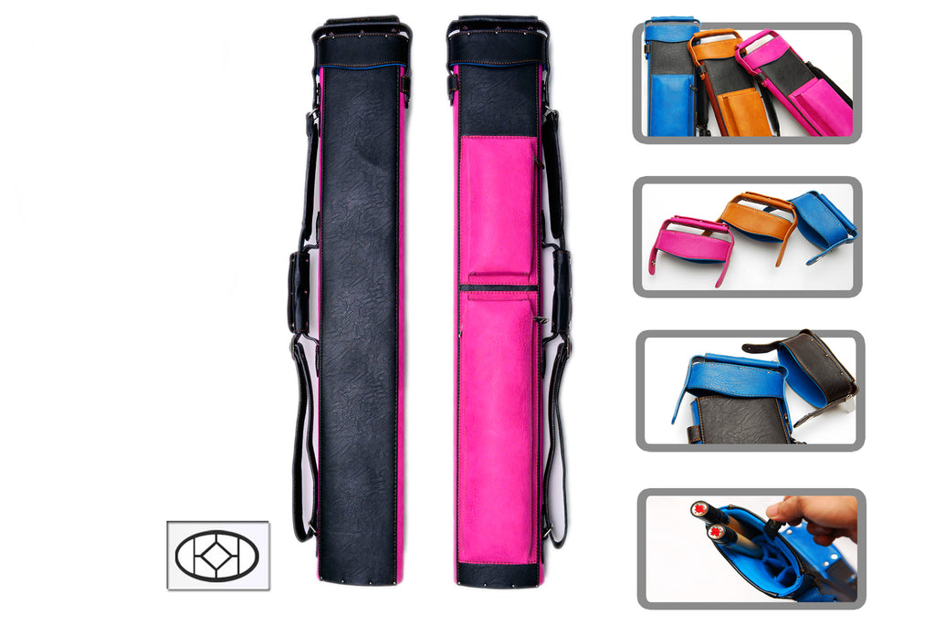 Delta Cue 033-017-7-PK 2Bx5S Pink Billiards Pool Cue Stick Case