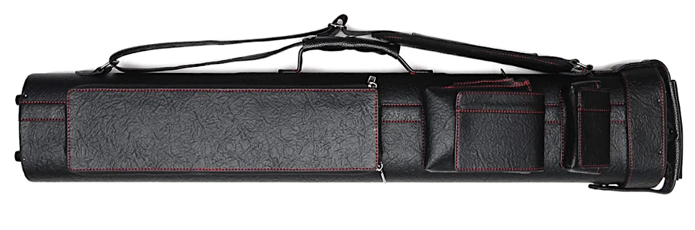 Delta Cue 033-018-P9-RD 3Bx6S Blackw/Red Pool Cue Case