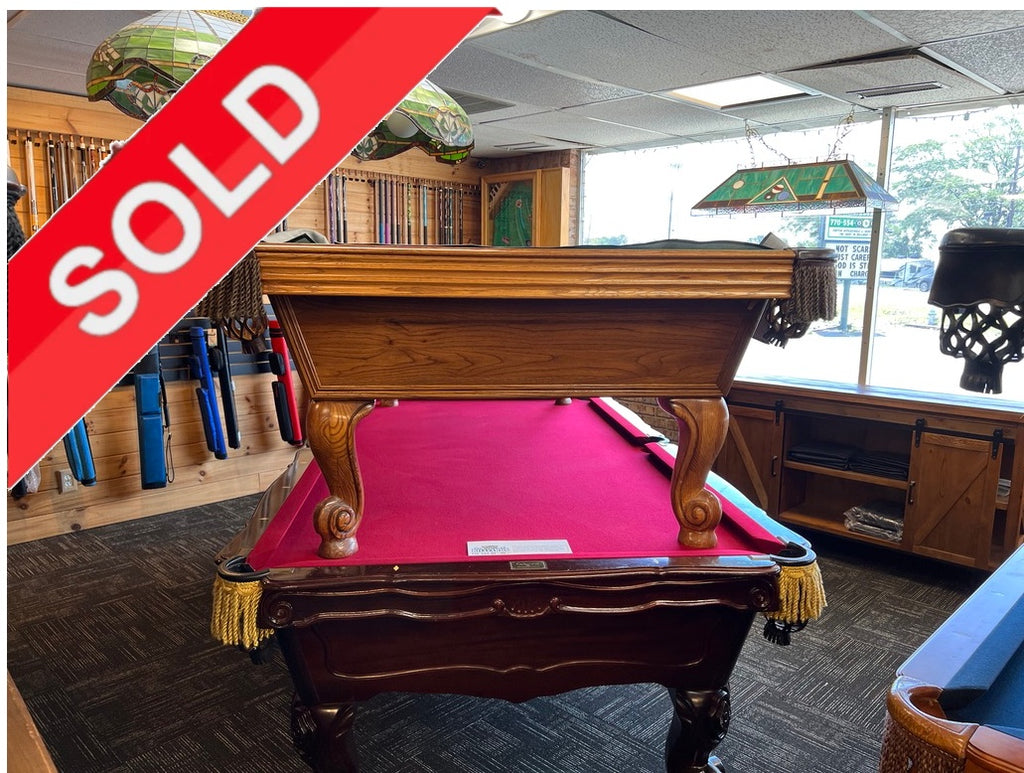 (SOLD) Used 9' Olhausen Provincial Pool Table