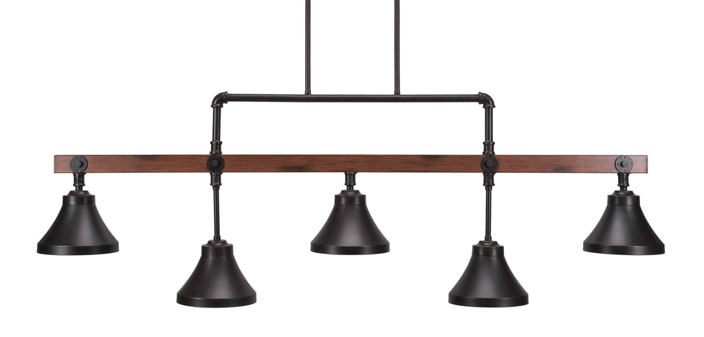 Toltec 1145-410-DG portland 5 Bulbs Bar Billiards Pool Table Island Light