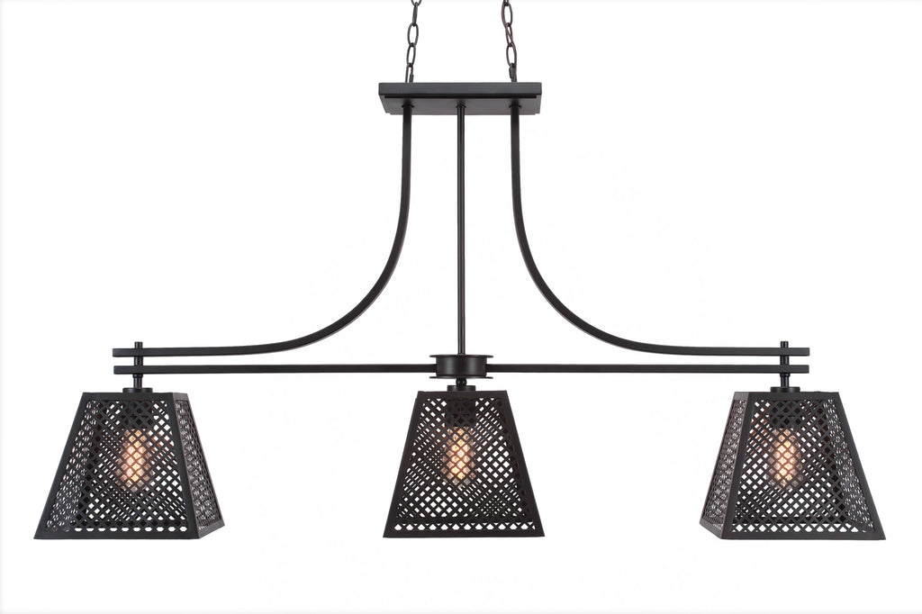 Toltec 1453-ES-LED18A Corbello 3 Bulbs Bar Billiards Pool Table Island Light