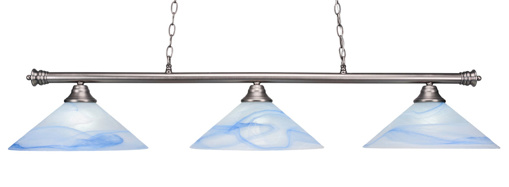 Toltec 1573NK Round 3 Bulbs Bar Billiards Pool Table Island Light