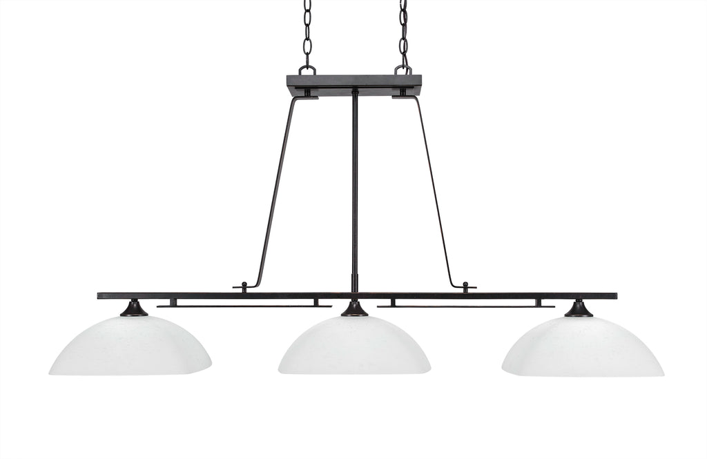 Toltec 326-DG-466 Uptowne 3 Bulbs Bar Billiards Pool Table Island Light