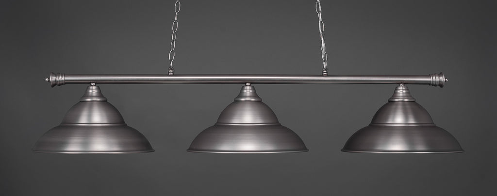 Toltec 373-BN-429-BN Oxford 3 Bulbs Bar Billiards Pool Table Island Light