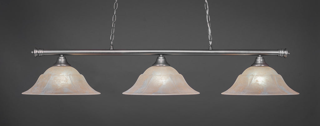 Toltec 373-BN-53613 Oxford 3 Bulbs Bar Billiards Pool Table Island Light