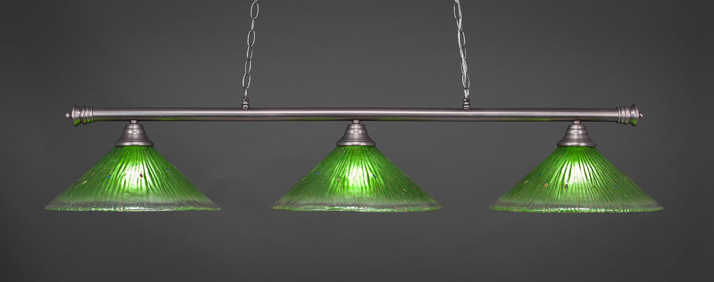 Toltec 373-BN-717 Oxford 3 Bulbs Bar Billiards Pool Table Island Light