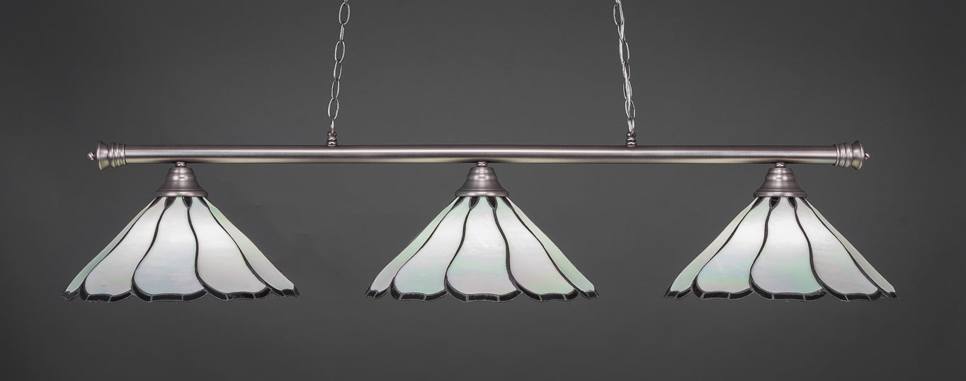 Toltec 373-BN-912 Oxford 3 Bulbs Bar Billiards Pool Table Island Light - coolpooltables.com