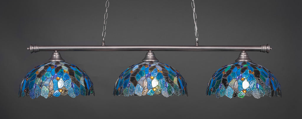 Toltec 373-BN-995 Oxford 3 Bulbs Bar Billiards Pool Table Island Light