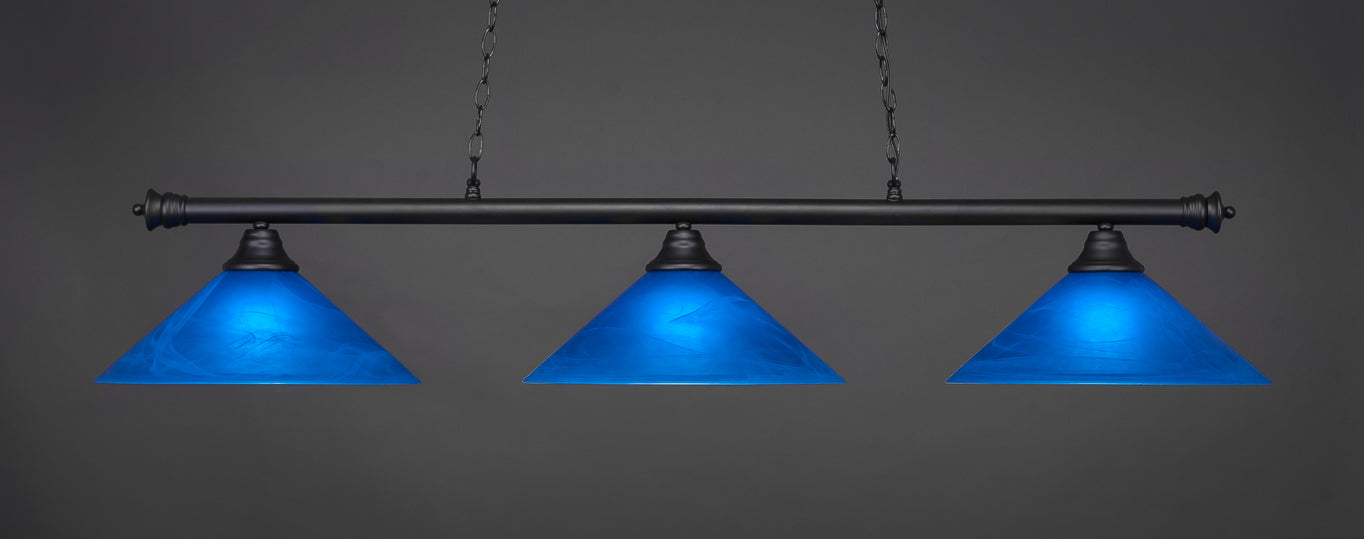 Toltec 373-MB-415 Oxford 3 Bulbs Bar Billiards Pool Table Island Light - coolpooltables.com