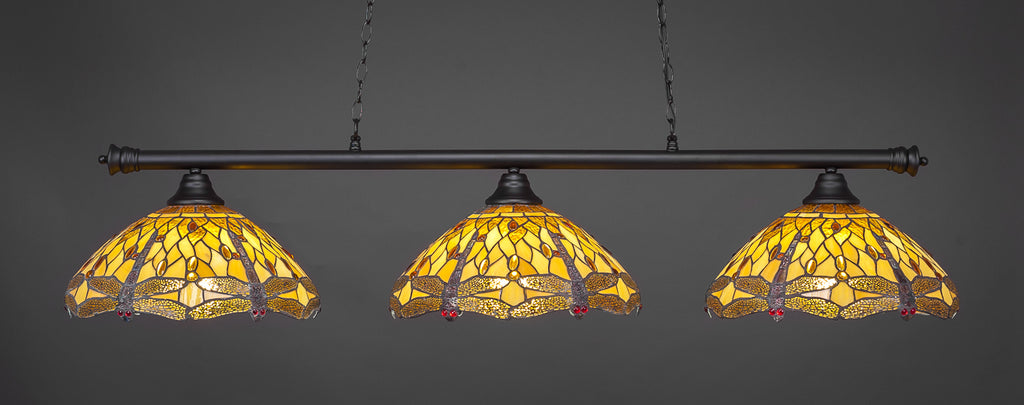 Toltec 373-MB-946 Oxford 3 Bulbs Bar Billiards Pool Table Island Light