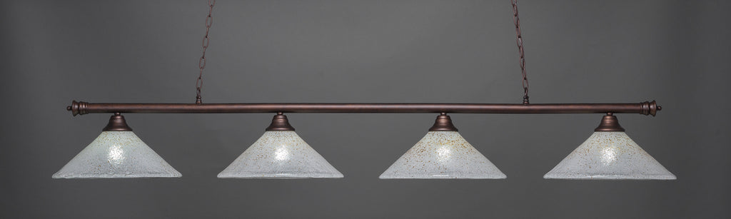 Toltec 374-BRZ-714 Oxford 4 Bulbs Bar Billiards Pool Table Island Light