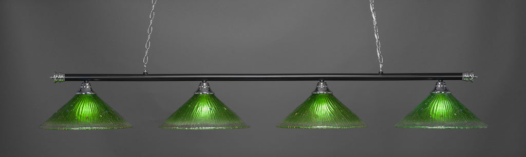 Toltec 374-CHMB-717 Oxford 4 Bulbs Bar Billiards Pool Table Island Light