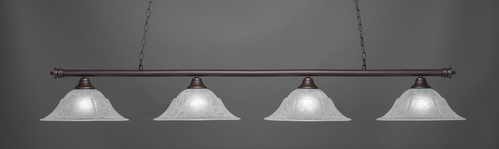 Toltec 374-DG-53615 Oxford 4 Bulbs Bar Billiards Pool Table Island Light