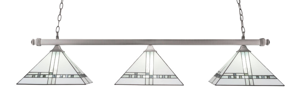 Toltec 403-BN-955 Square/Square 3 Bulbs Bar Billiards Pool Table Island Light