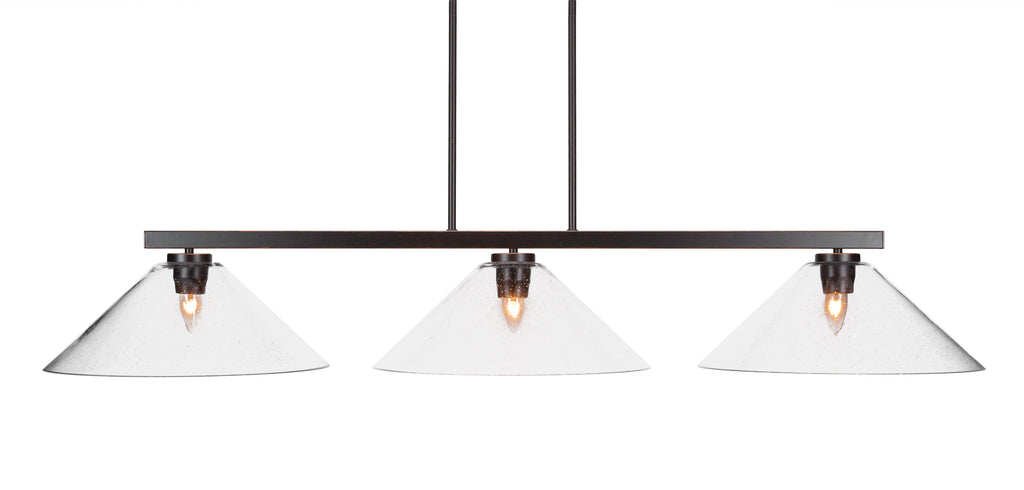 Toltec 4523-DG-308 Atlas 3 Bulbs Bar Billiards Pool Table Island Light