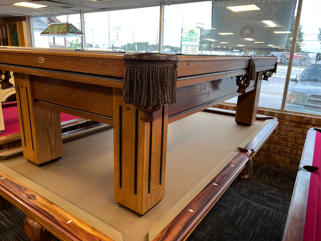 (SOLD) Used 8' Gandy Atlantan II Golden Oak Pool Table