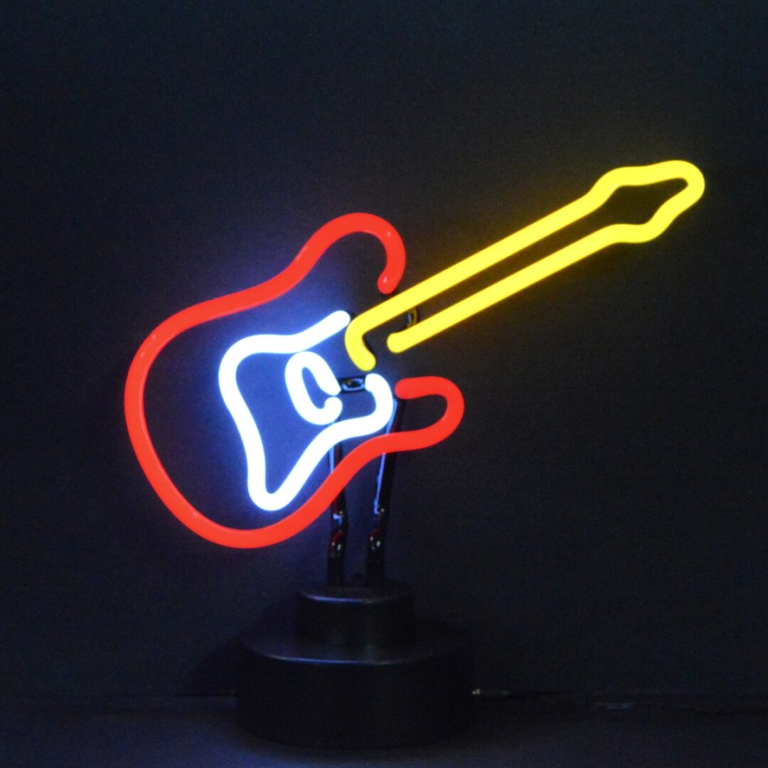 ELECTRIC GUITAR NEON SCULPTURE