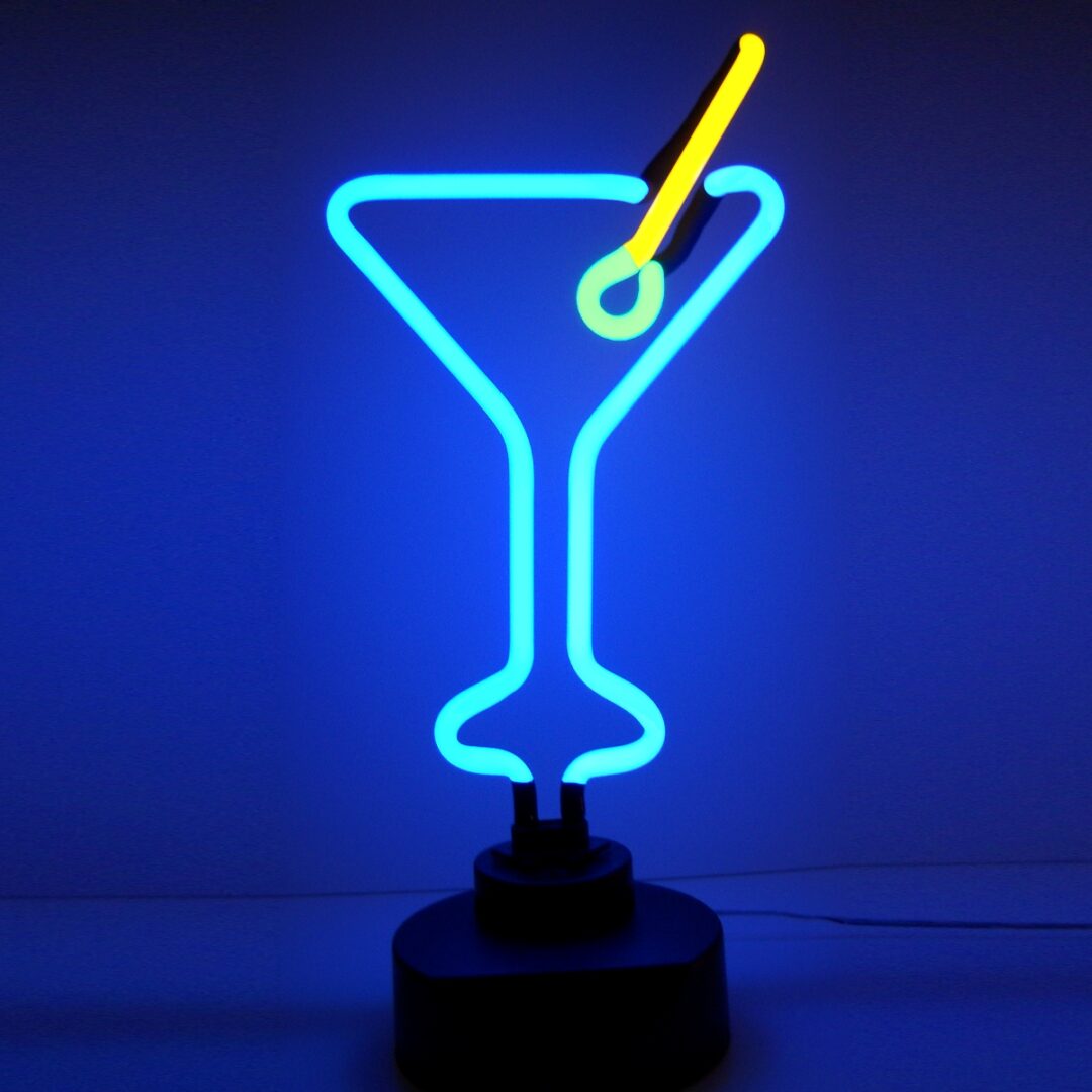 MARTINI GLASS NEON SCULPTURE