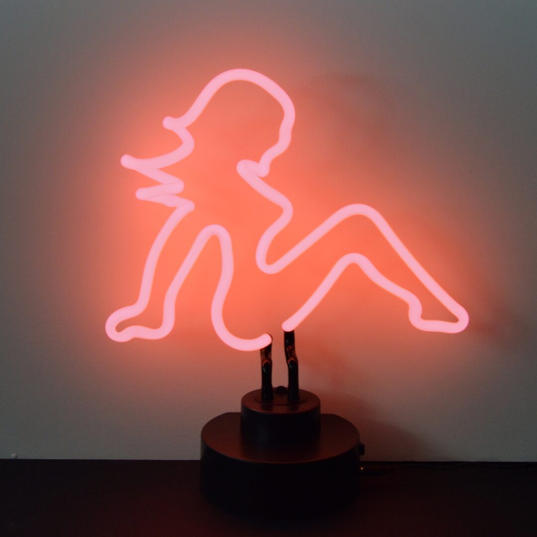 MUD FLAP GIRL NEON SCULPTURE