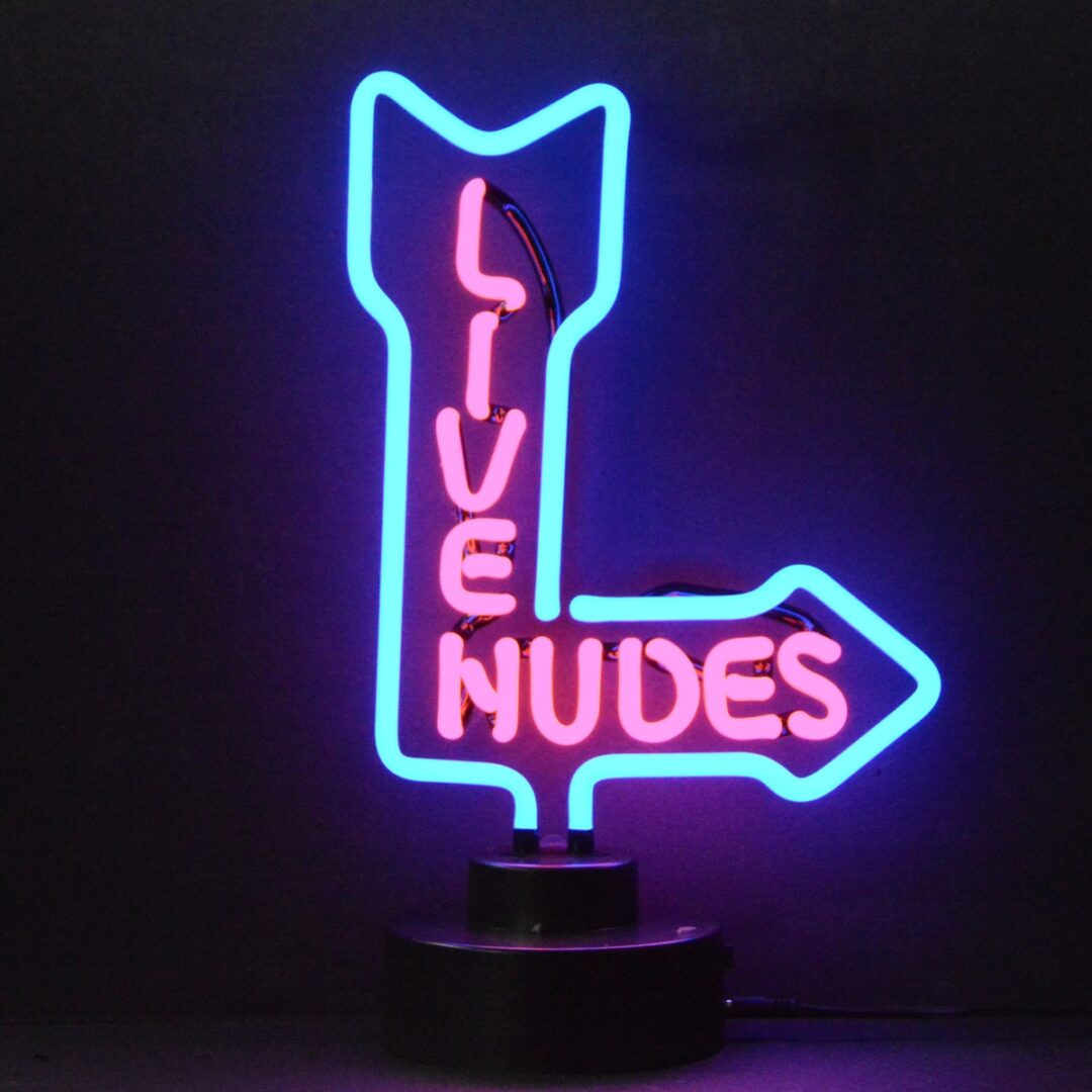 LIVE NUDE NEON SCULPTURE