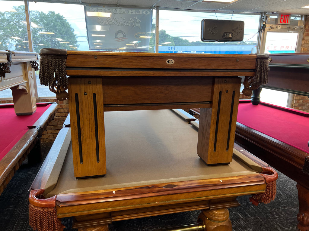 (SOLD) Used 8' Gandy Atlantan II Golden Oak Pool Table