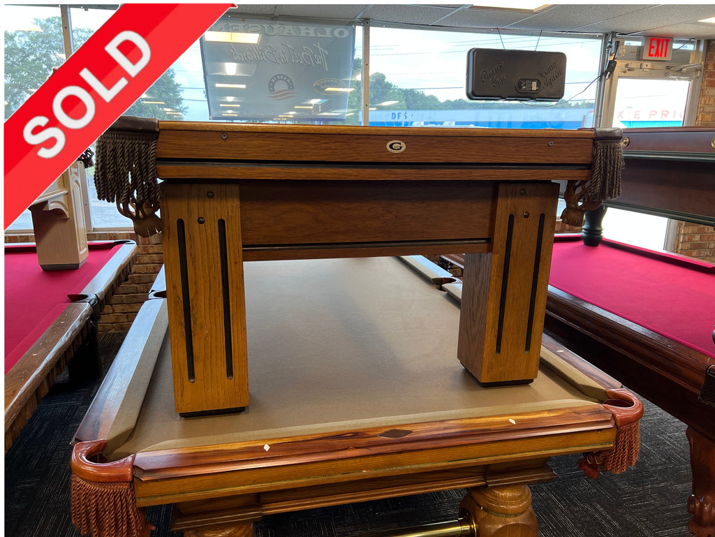 (SOLD) Used 8' Gandy Atlantan II Golden Oak Pool Table