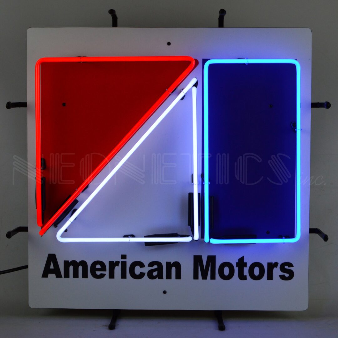 AMC NEON SIGN WITH BACKING