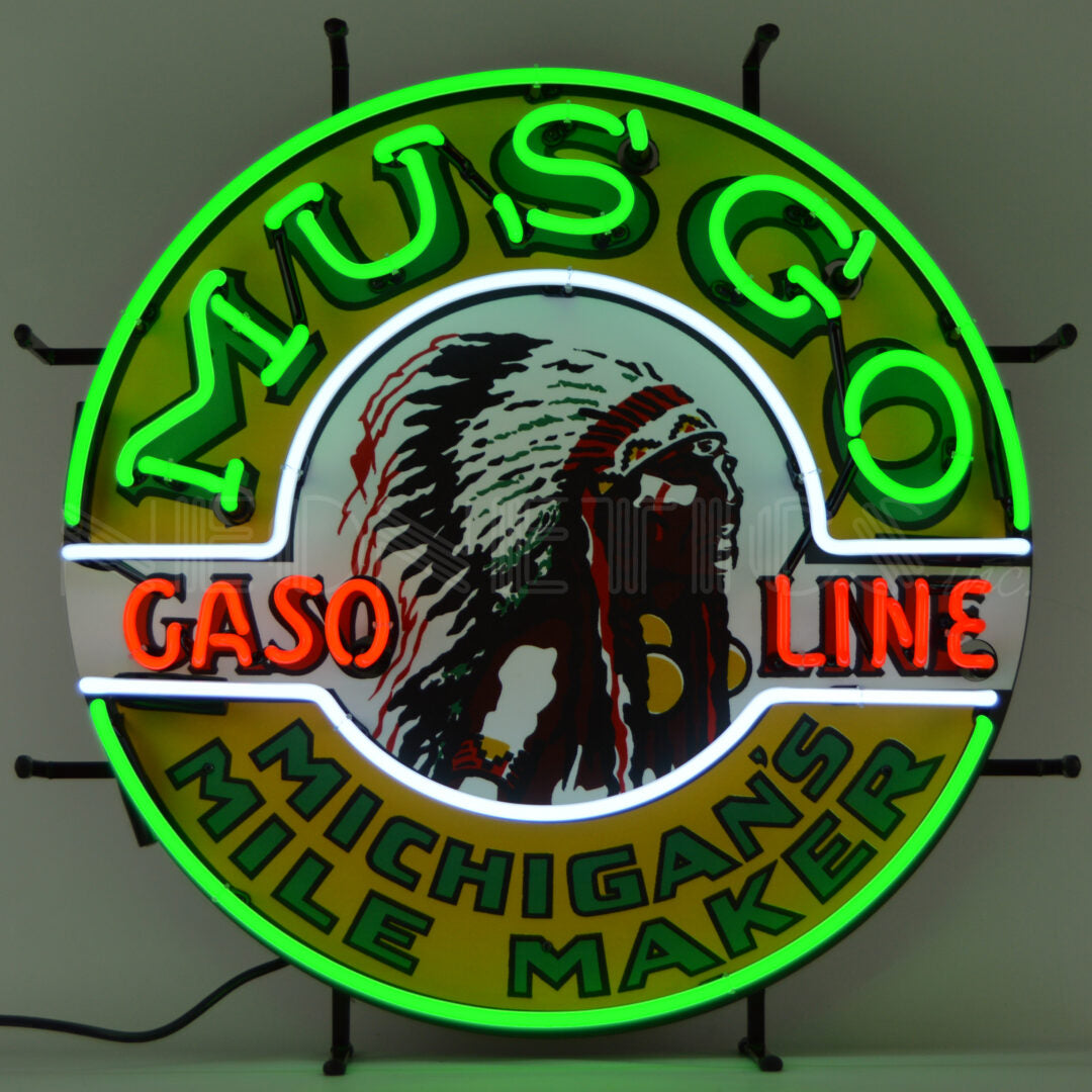 GAS - MUSGO GASOLINE NEON SIGN