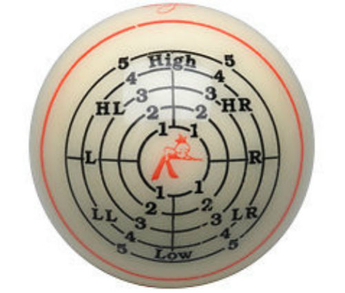 NEW ARAMITH JIM REMPE TRAINING CUE POOL Q BALL, Great Price! FREE SHIPPING