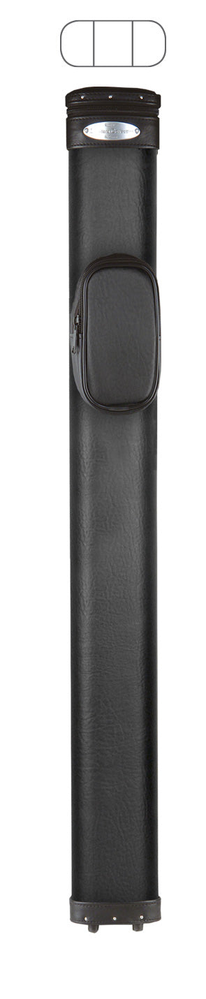 McDermott 75-0802 1Bx2S Black Billiards Pool Cue Stick Case - coolpooltables.com
