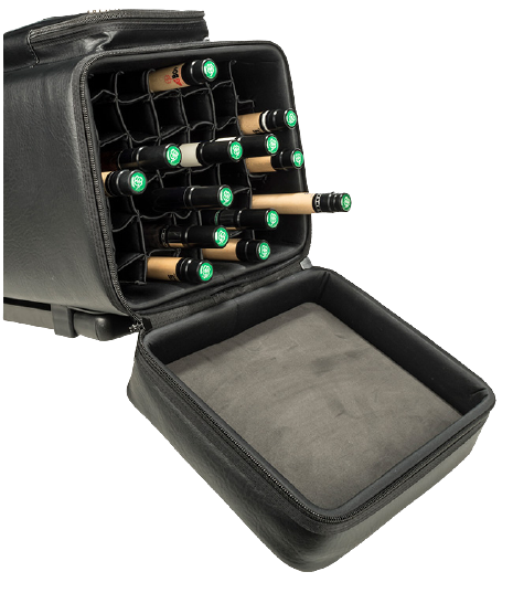 McDermott 75-0927 20Bx20S Black Billiards Pool Cue Stick Case