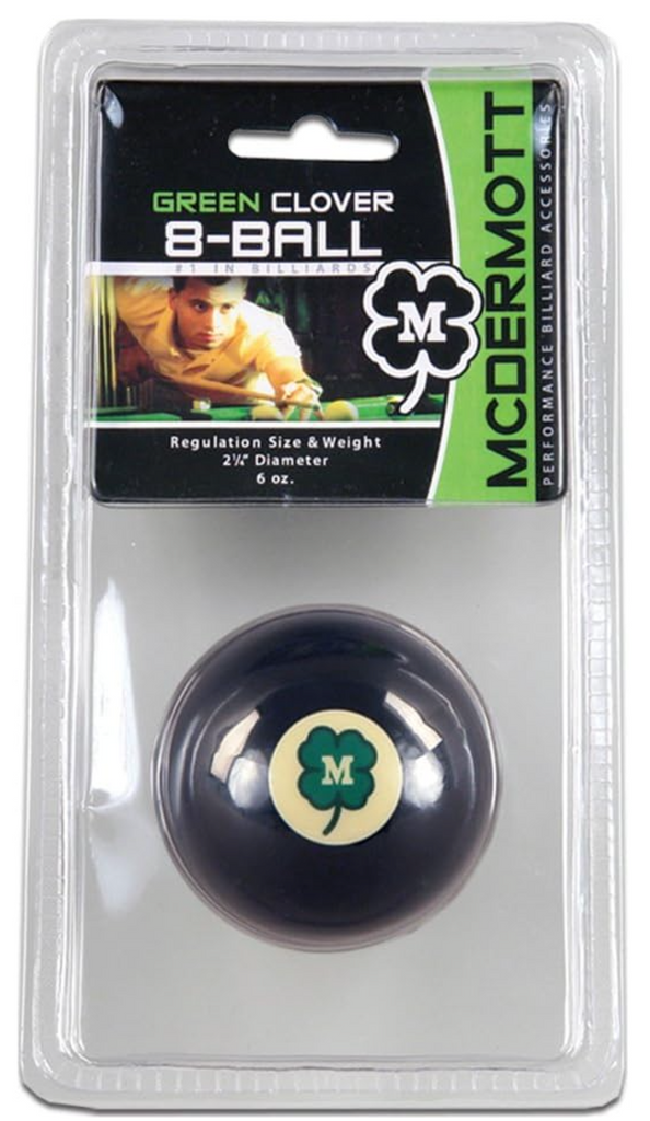 McDermott Black w/ Green Clover 8-Ball