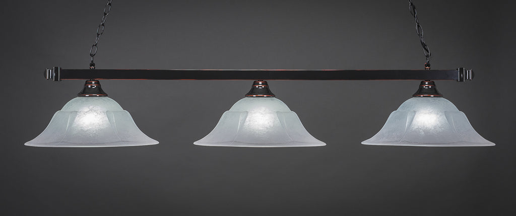 Toltec 803-BC-53615 Square 3 Bulbs Bar Billiards Pool Table Island Light