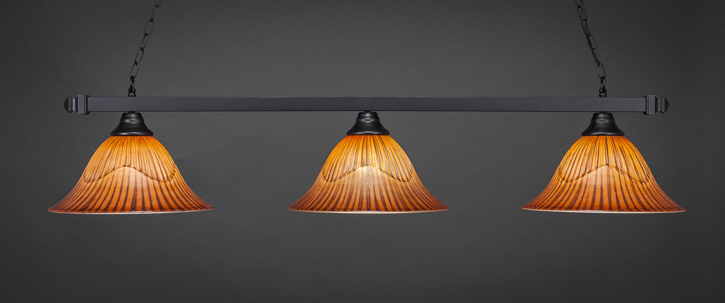 Toltec 803-MB-58319 Square 3 Bulbs Bar Billiards Pool Table Island Light