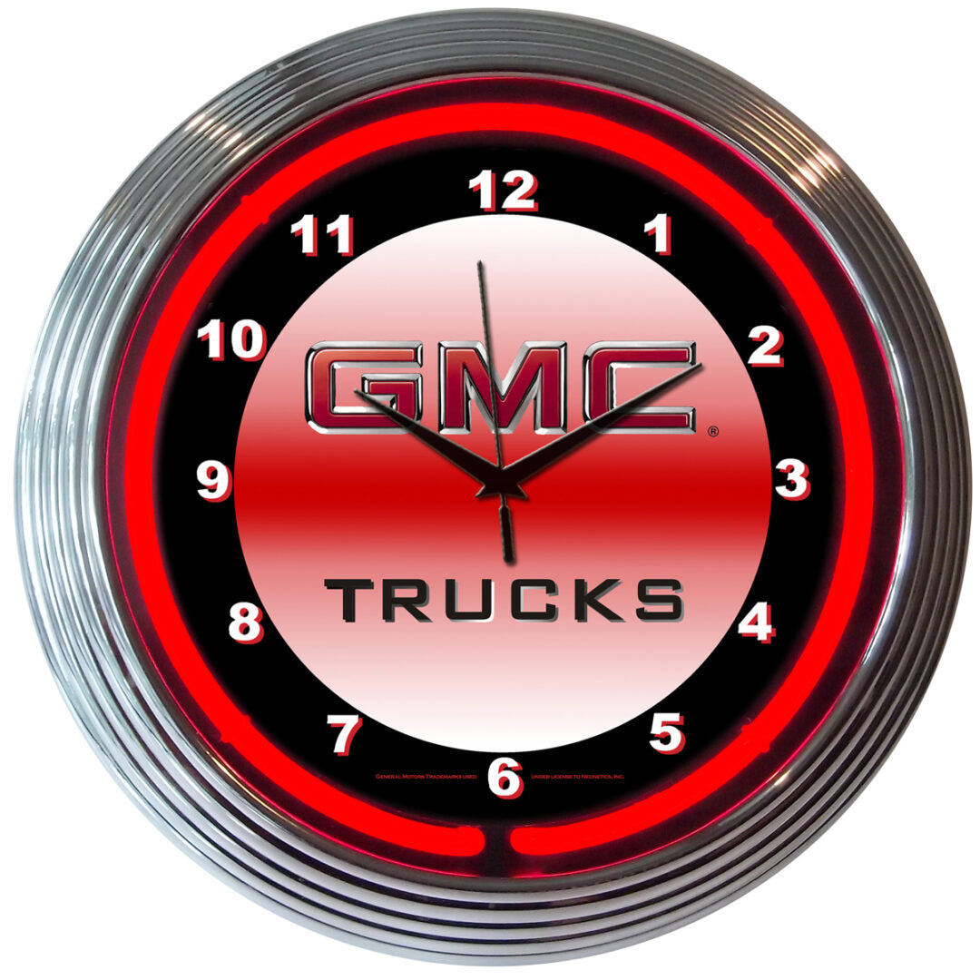 GMC TRUCK NEON CLOCK