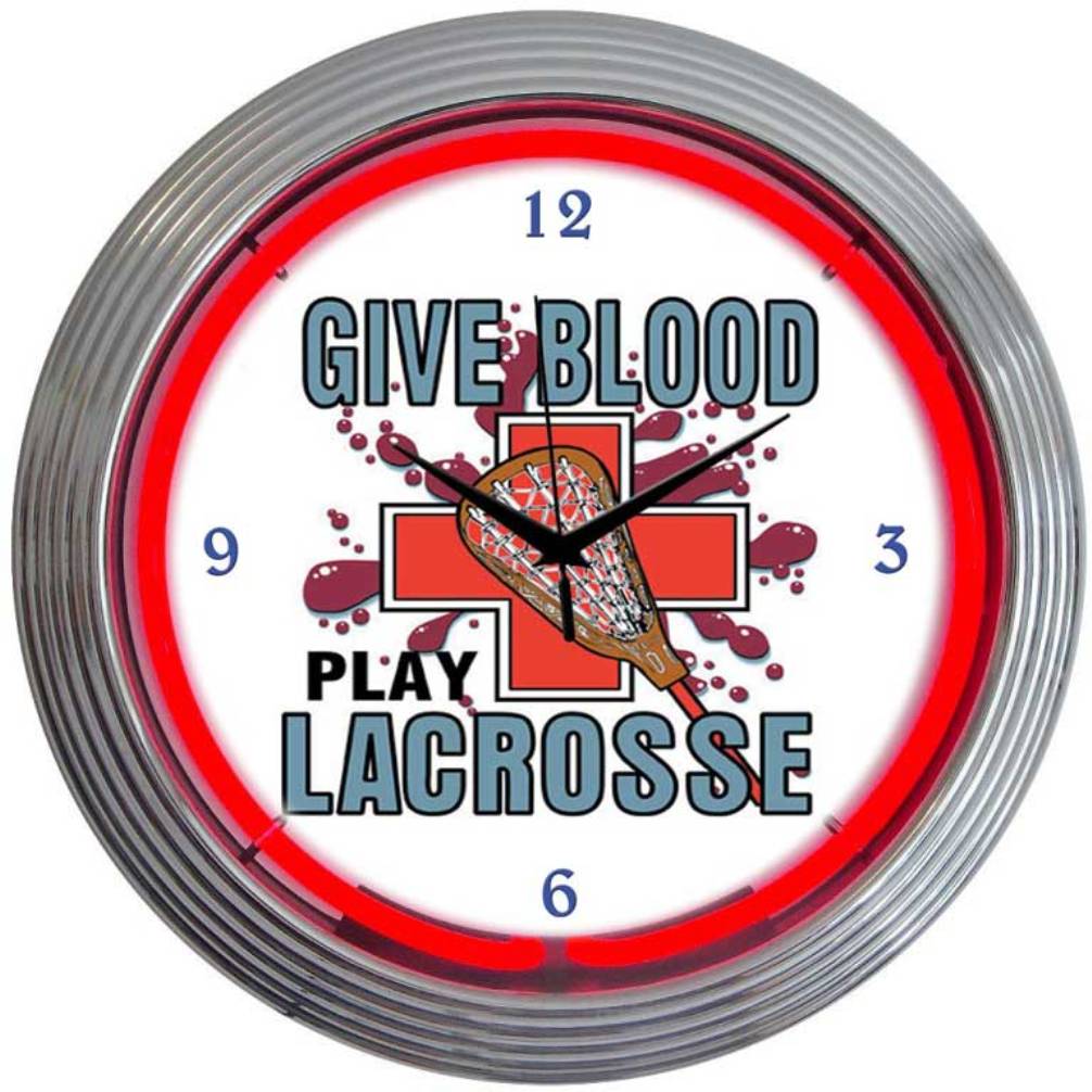 LACROSSE NEON CLOCK