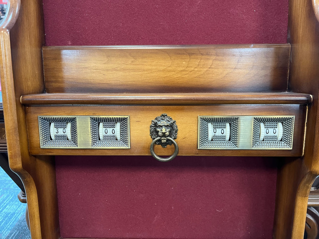 (SOLD) Used Pro 8' Olhausen Pool Table with Matching Premium Wall Rack