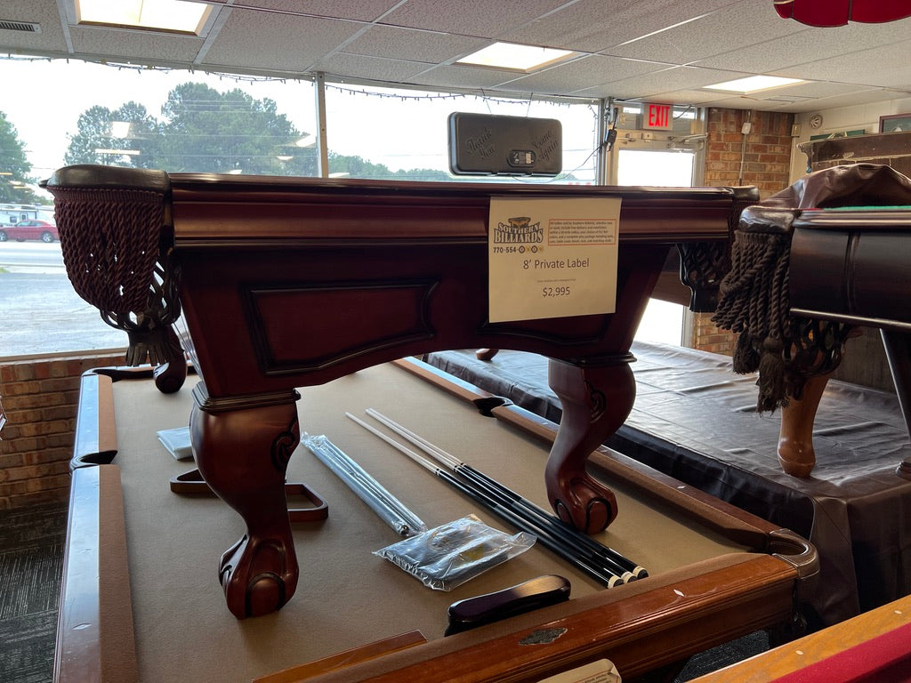(SOLD) Used 8' Private Label Pool Table