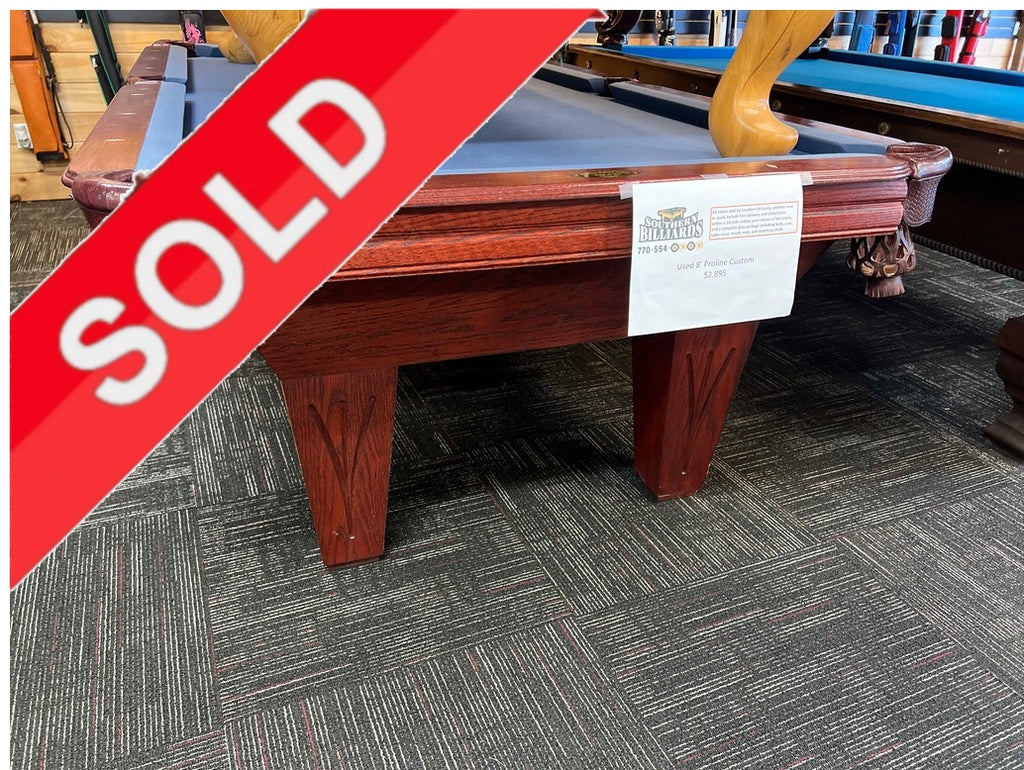 (SOLD) Used 8' ProLine Custom Pool Table