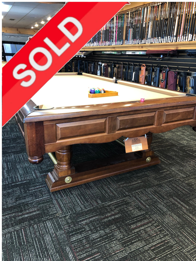 (SOLD) Used 9' Mahogany Prestige by Brunswick pool table
