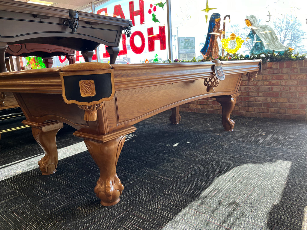 (SOLD) Used 8' American Heritage Golden Oak Pool Table - QUICK DELIVERY!